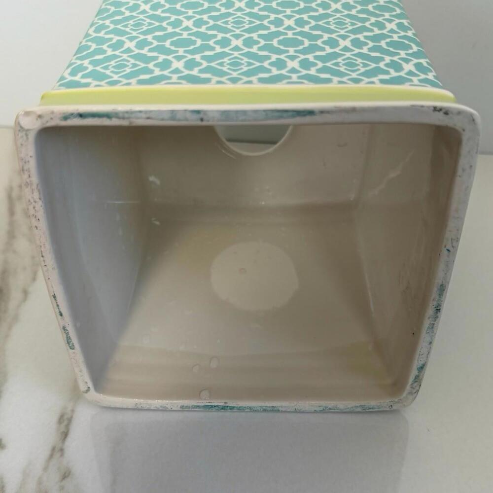Waverly Porcelain Tissue Box Cover Holder Blue and White Chinoiserie - Picture 11 of 11
